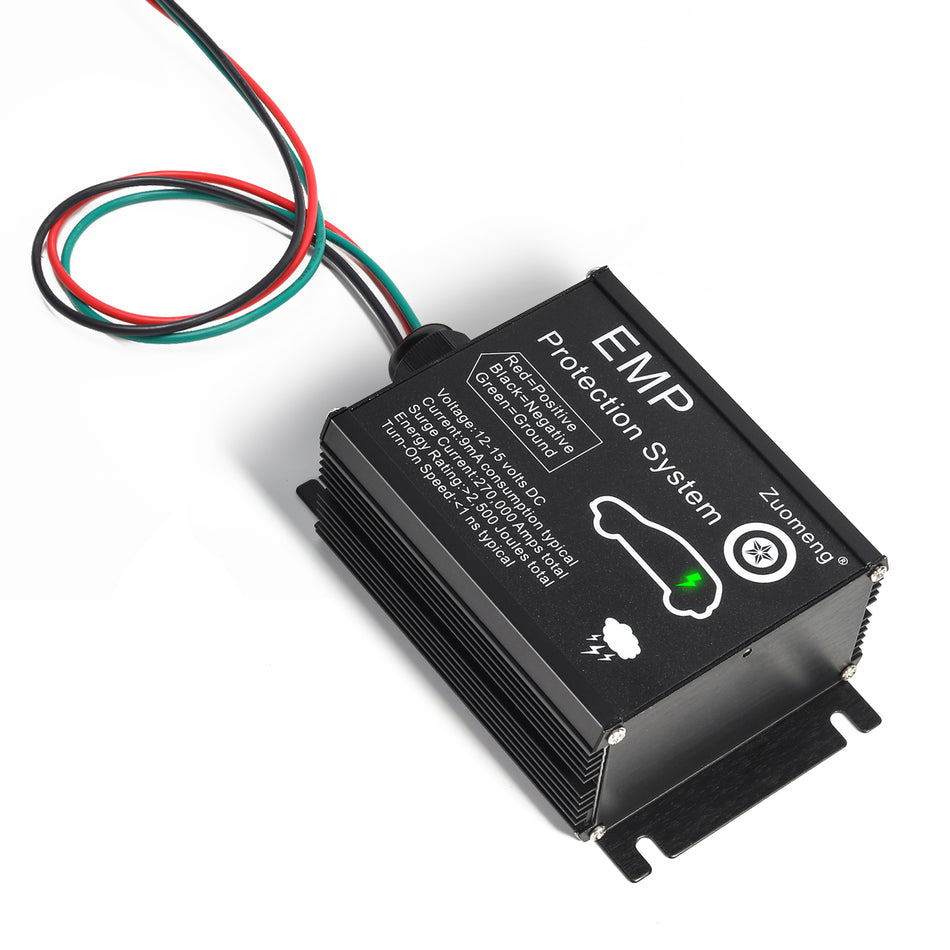 Vehicle EMP Protection, 12 Volt DC for Cars and Trucks, Lightning, Solar Flare, Surge, CME Protection, 270,000 A