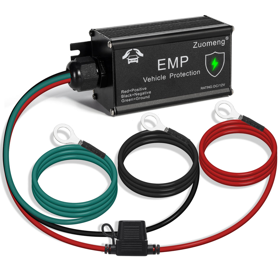 Vehicle EMP Protection, 12 Volt DC for Cars and Trucks, Lightning, Solar Flare & Surge Protection, 225,000 A